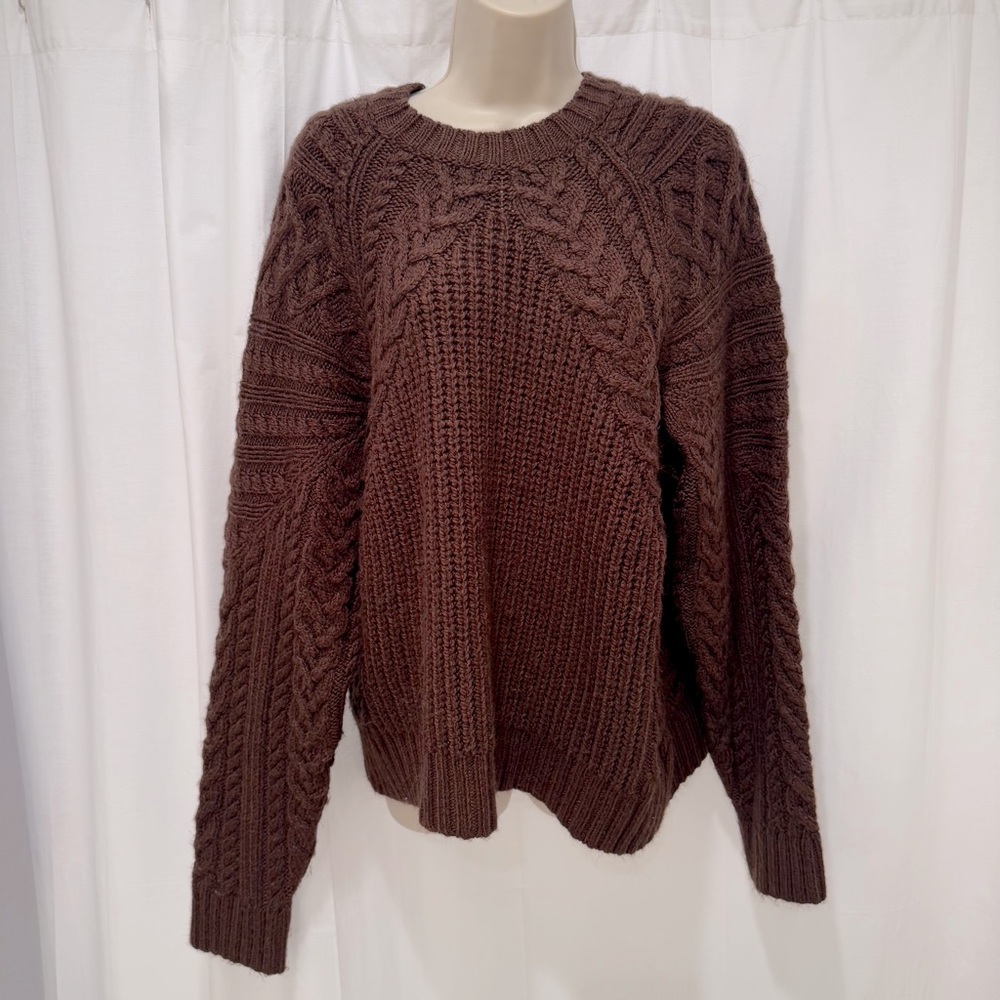 Mango Rich Brown Knit Sweater